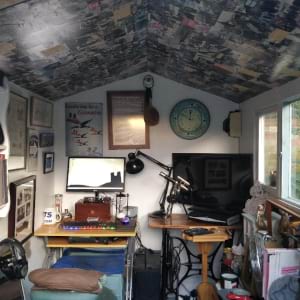 Paul Jameson's writing shed